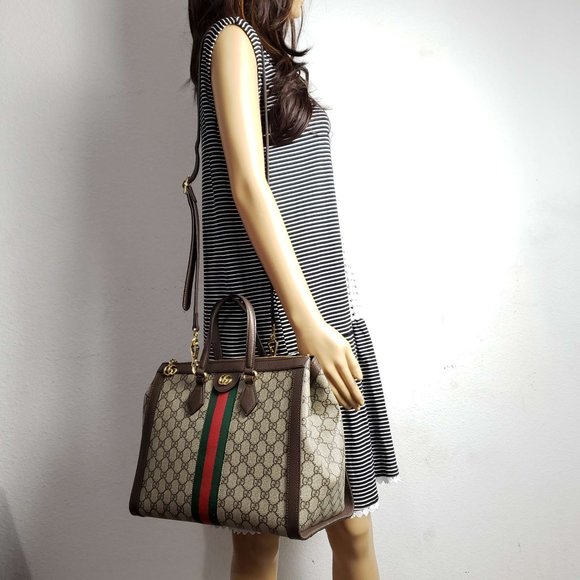 100% Authentic Gucci GG Ophidia Medium Supreme Handbag and Shoulder Bag - Picture 16 of 16